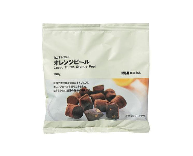 Muji Cacao Truffle Orange Peel Candy and Snacks, Hype Sugoi Mart