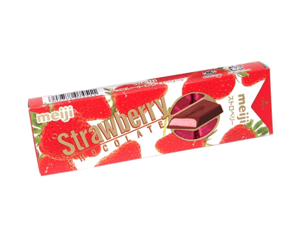 Meiji Strawberry Chocolate Mini Candy and Snacks Japan Crate Store