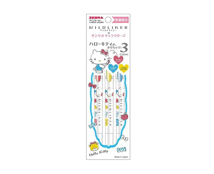 Zebra Mildliner Sanrio 3-Color Pen Set (Hello Kitty) Home Sugoi Mart