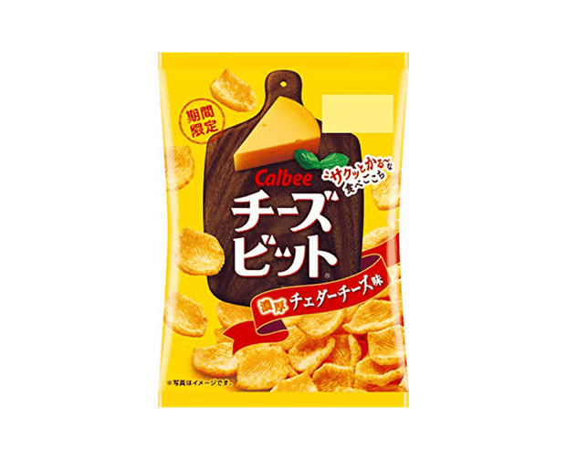 Calbee Cheese Bit Snacks: Cheddar Cheese Flavor Candy and Snacks Japan Crate Store
