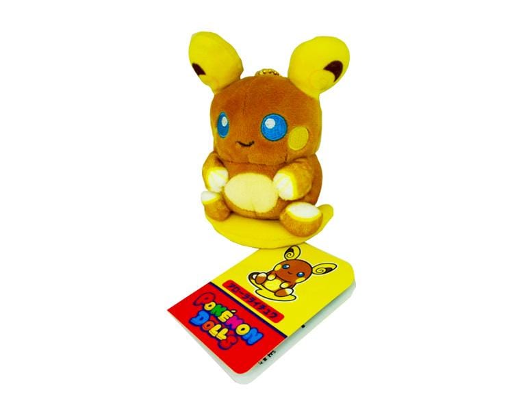 Pokemon Dolls: Alolan Raichu Keychain Plushie Anime & Brands The Pokemon Company