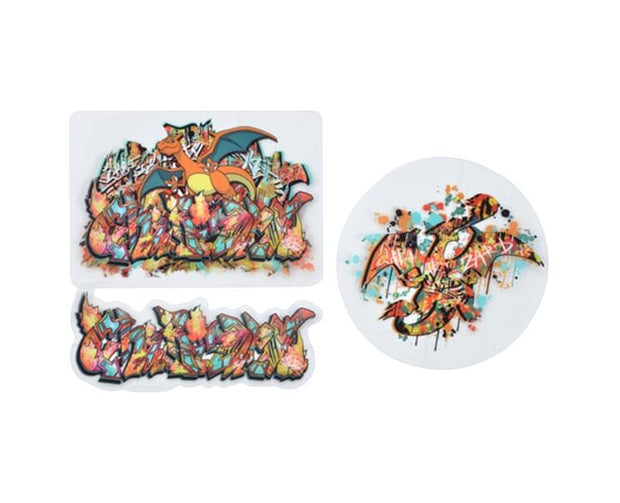 Pokemon Graffiti Art 3-Sticker Set (Charizard) Anime & Brands Sugoi Mart