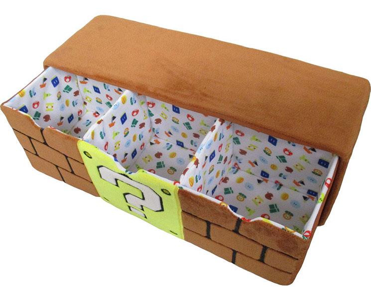 Super Mario Block Plushie 3-Chest Box Home Sugoi Mart