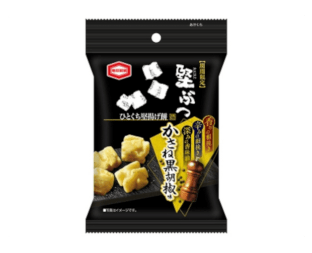 Hard-Headed Senbei Black Pepper Flavor Candy and Snacks Japan Crate Store