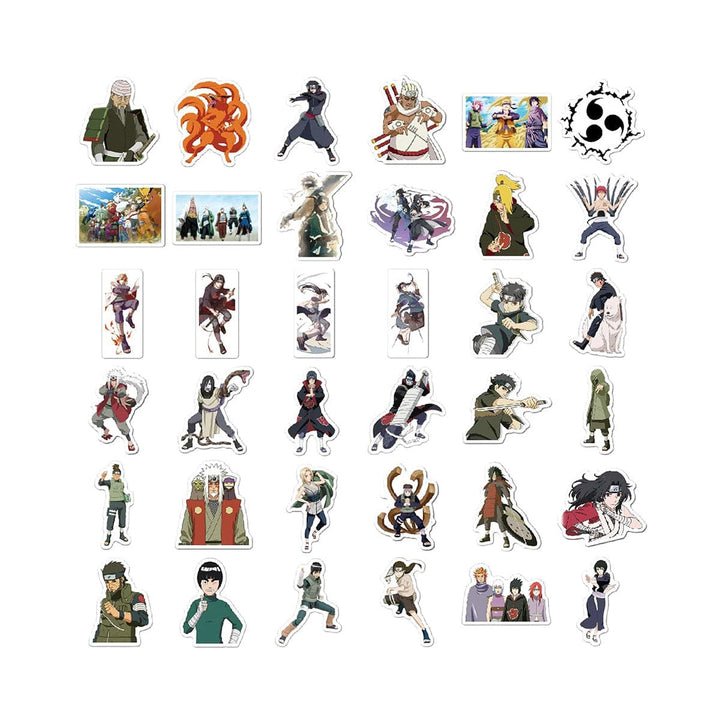 Naruto 100 Pcs Cartoon Waterproof Sticker Set thumbnail 3