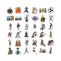 Naruto 100 Pcs Cartoon Waterproof Sticker Set thumbnail 3