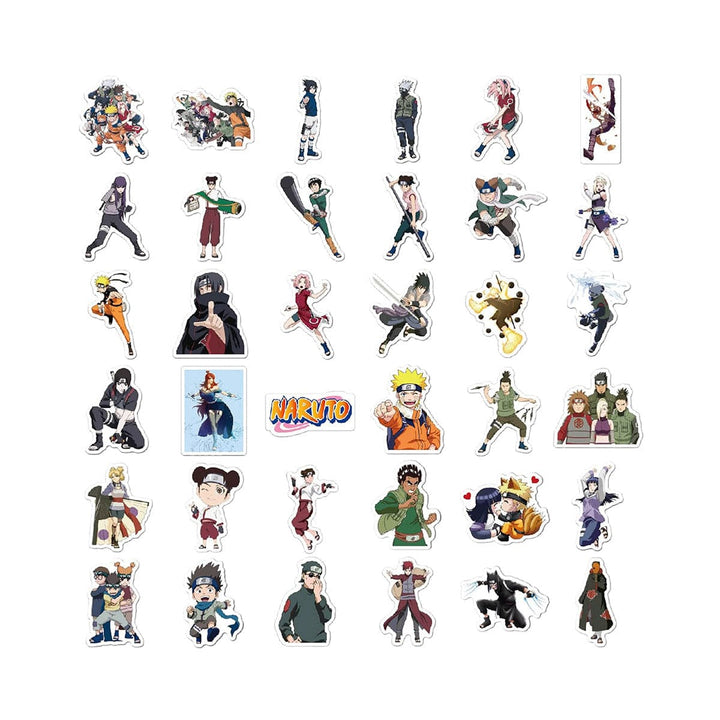 Naruto 100 Pcs Cartoon Waterproof Sticker Set thumbnail 2