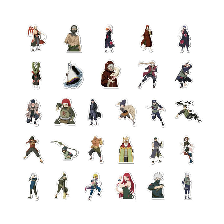 Naruto 100 Pcs Cartoon Waterproof Sticker Set thumbnail 4