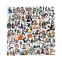 Naruto 100 Pcs Cartoon Waterproof Sticker Set thumbnail 1