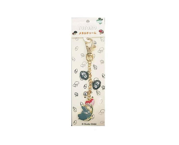My Neighbor Totoro Keychain: Totoro and Flower Anime & Brands Sugoi Mart