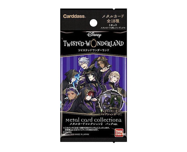 Disney Twisted Wonderland Collection 2 Metal Cards Box Toys and Games Sugoi Mart