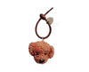 Toy Poodle Keychain: Brown