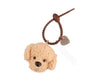 Toy Poodle Keychain: Beige