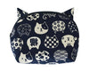 Kyou Cat Pattern Pouch: Navy