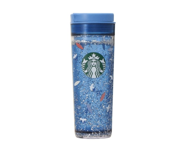 Starbucks Japan Seaside Gateway Glitter Tumbler
