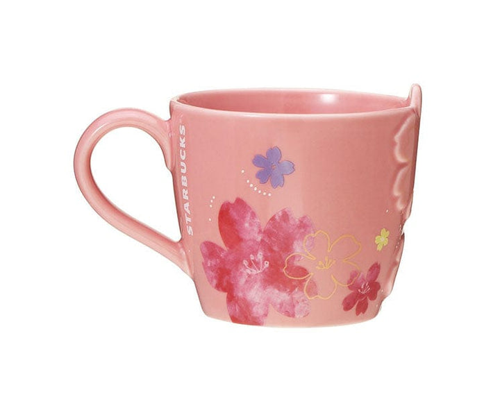 Starbucks Japan Sakura 2024 Flower Emboss Mug