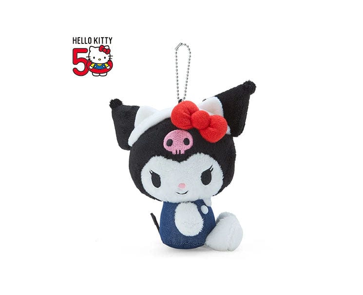 Sanrio Hello Kitty 50th Anniversary Kuromi Keychain Plushie