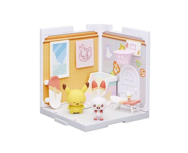 Pokemon Pokepeace Takara Tomy House Studio Scorbunny & Pikachu