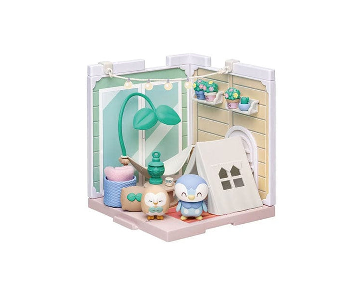 Pokemon Takara Tomy PokePeace House Veramping Terrace Rowlet &amp; Piplup thumbnail 1