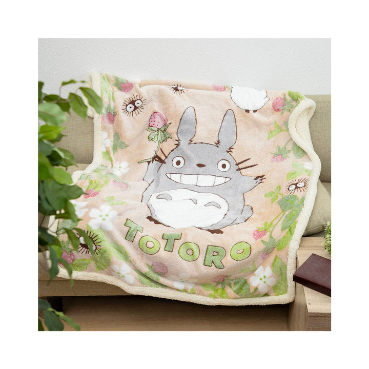 Ghibli Totoro Strawberry Half Blanket thumbnail 4