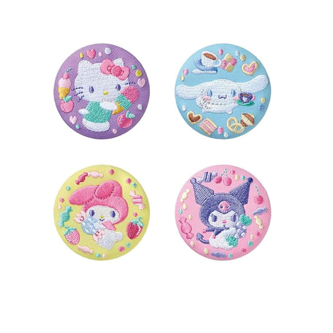 Sanrio Characters Embroidered Tin Badge Biscuit