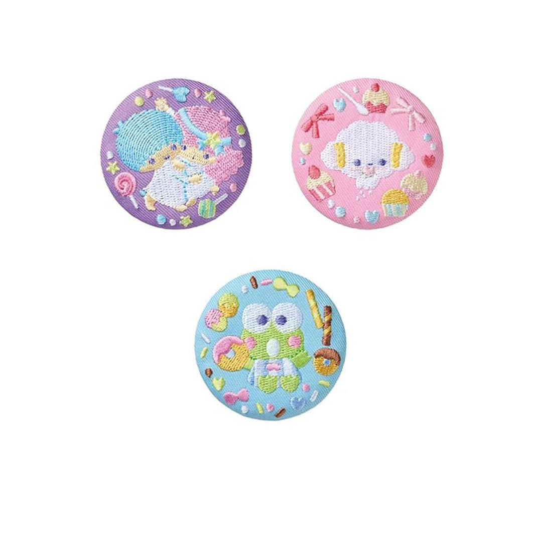 Sanrio Characters Embroidered Tin Badge Biscuit