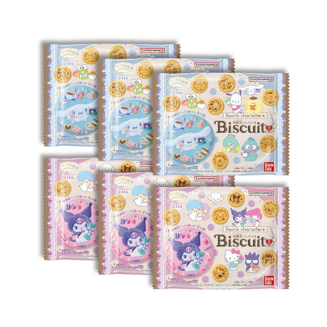 Sanrio Characters Embroidered Tin Badge Biscuit