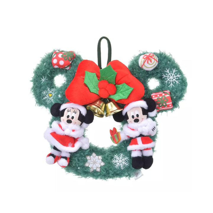 Disney Christmas Mickey &amp; Minnie Wreath Plush thumbnail 1