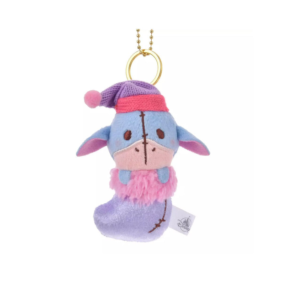 Disney Christmas Eeyore Plush Keychain Sock