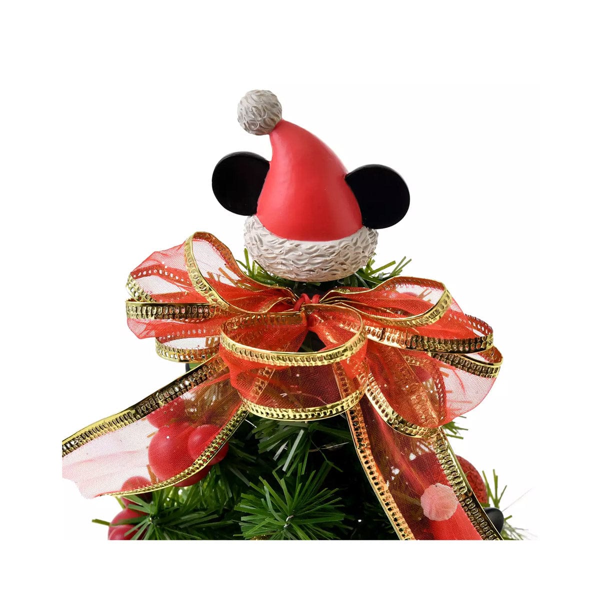 Retro Disney Mickey Minnie Mouse Light up Christmas Tree Figurine 2024 7.5” SKU 3021