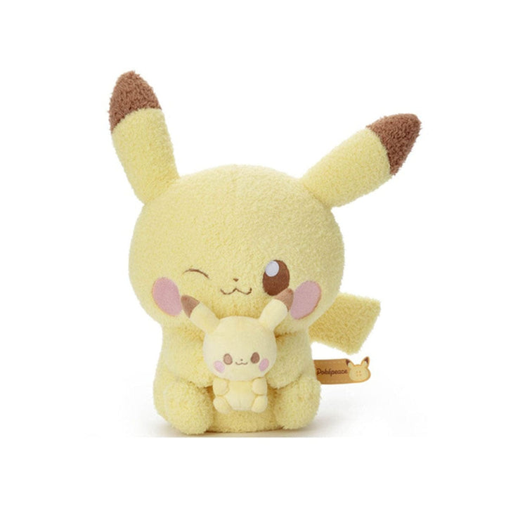 Pokemon Pokepiece Plush Toy: Pikachu with Plushie thumbnail 1
