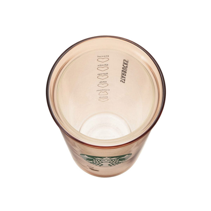 Starbucks Valentine 2025 Heat-Resistant Double Wall Glass: Beige thumbnail 3