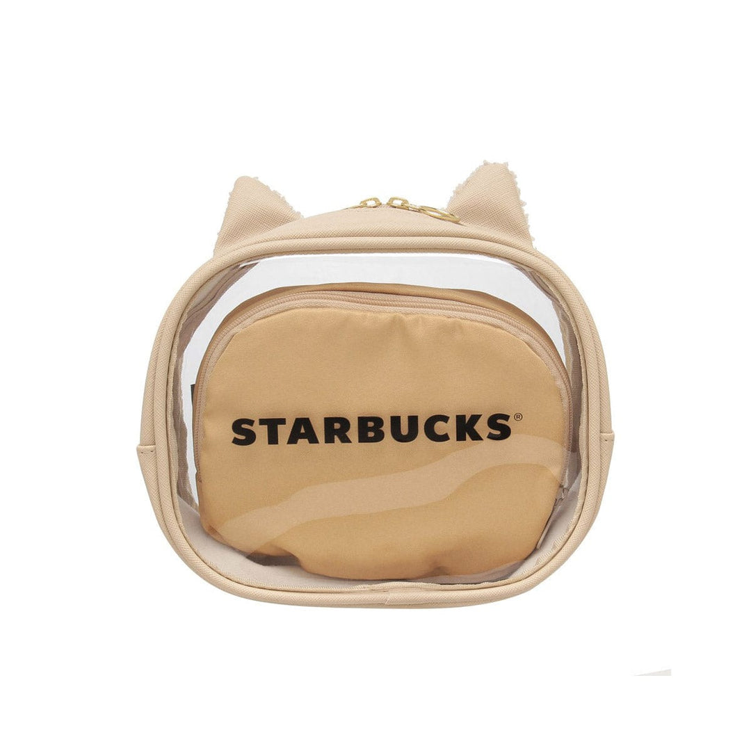 Starbucks Valentine's Day 2025 Fur Pouch in Clear Pouch Set