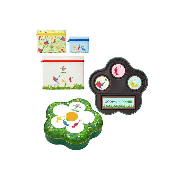 Nintendo Pikmin X Godiva 4 Chocolate Assortment with 3-piece Pouch Set