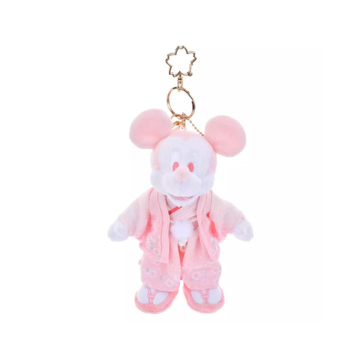 Disney Plush Keychain Kimono Sakura: Mickey thumbnail 1