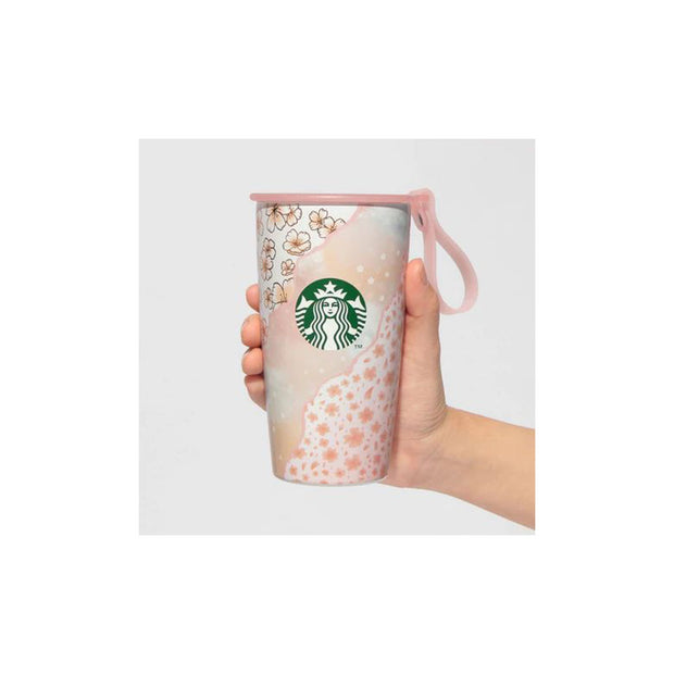Starbucks Sakura 2025 Strap Cup Shape Stainless Steel Bottle