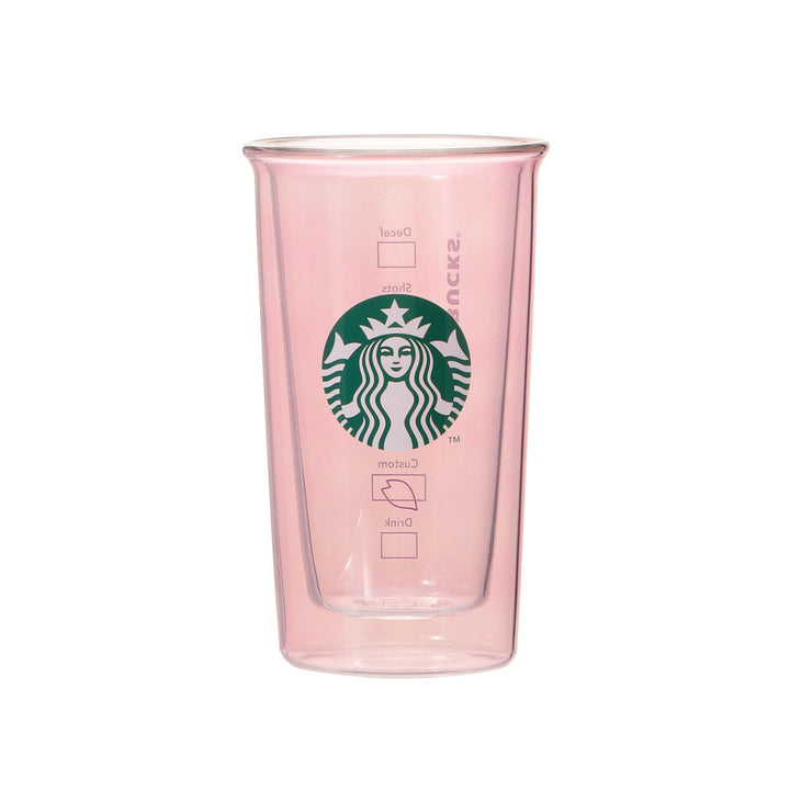 Starbucks Japan Sakura 2025 Double Wall Glass: Pale Pink thumbnail 1