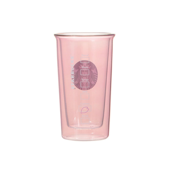 Starbucks Japan Sakura 2025 Double Wall Glass: Pale Pink thumbnail 2