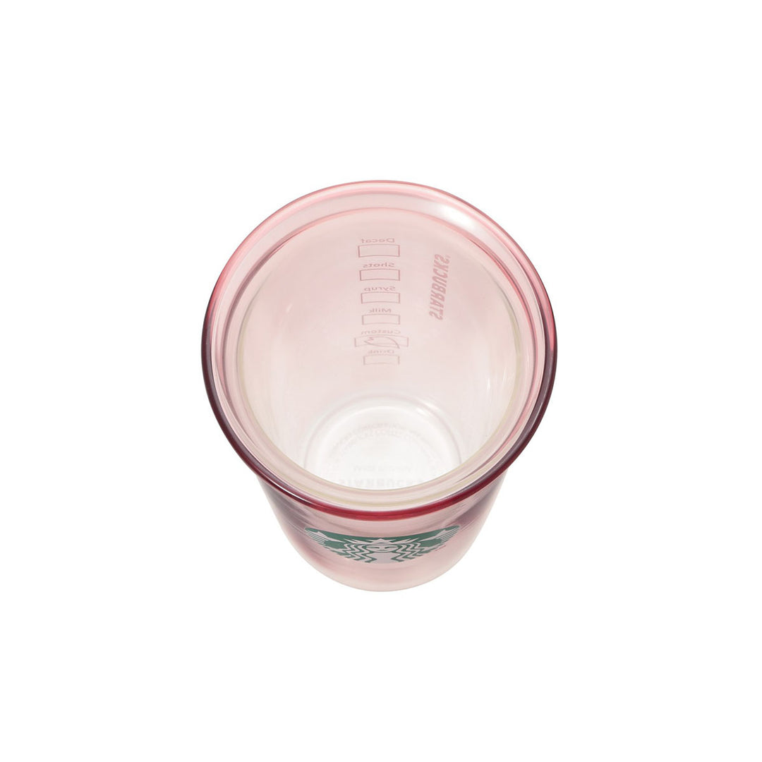 Starbucks Japan Sakura 2025 Double Wall Glass: Pale Pink