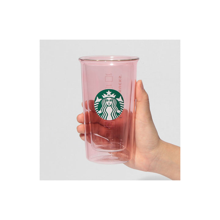 Starbucks Japan Sakura 2025 Double Wall Glass: Pale Pink thumbnail 5