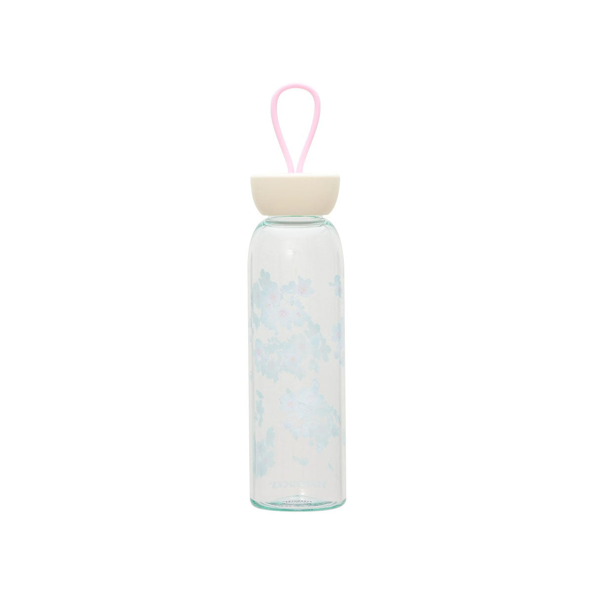Starbucks Sakura 2025 Silicone Strap Bottle: Pale Blue