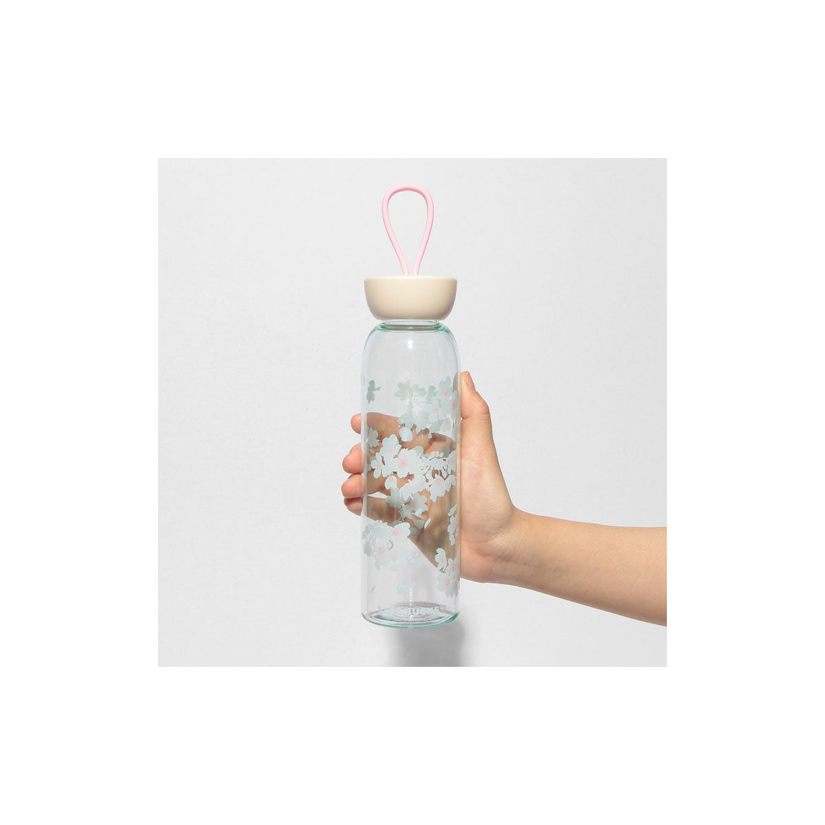 Starbucks Sakura 2025 Silicone Strap Bottle: Pale Blue Starbucks Sakura 2025 Silicone Strap Bottle: Pale Blue