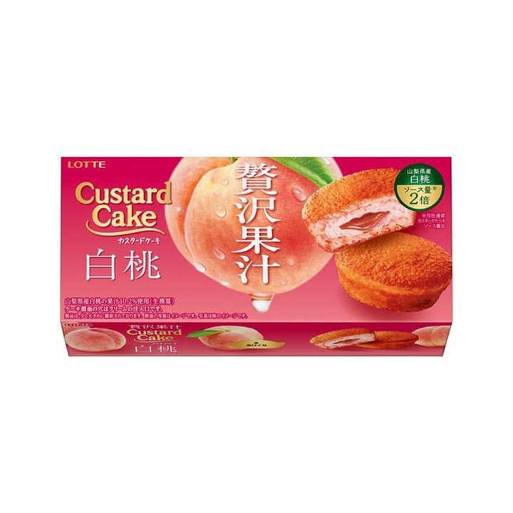 Lotte Custard Cake Luxury Juicy White Peach thumbnail 1
