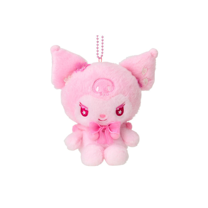 Sanrio Japan Sakura 2025 Mascot Plush Keychain: Kuromi thumbnail 1