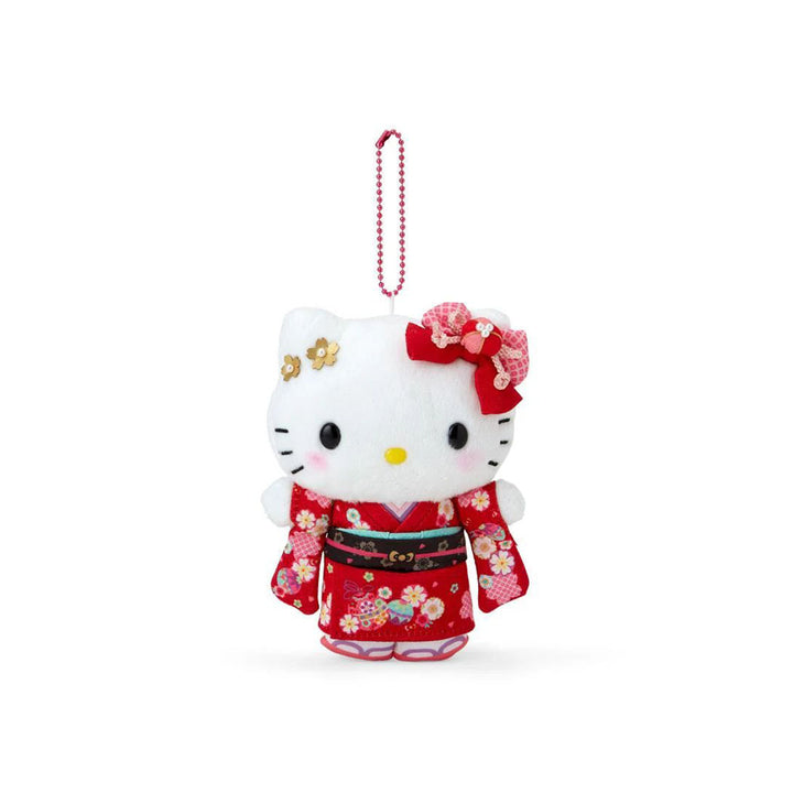 Sanrio Sakura 2025 Mascot Kimono Plush Keychain: Hello Kitty thumbnail 3