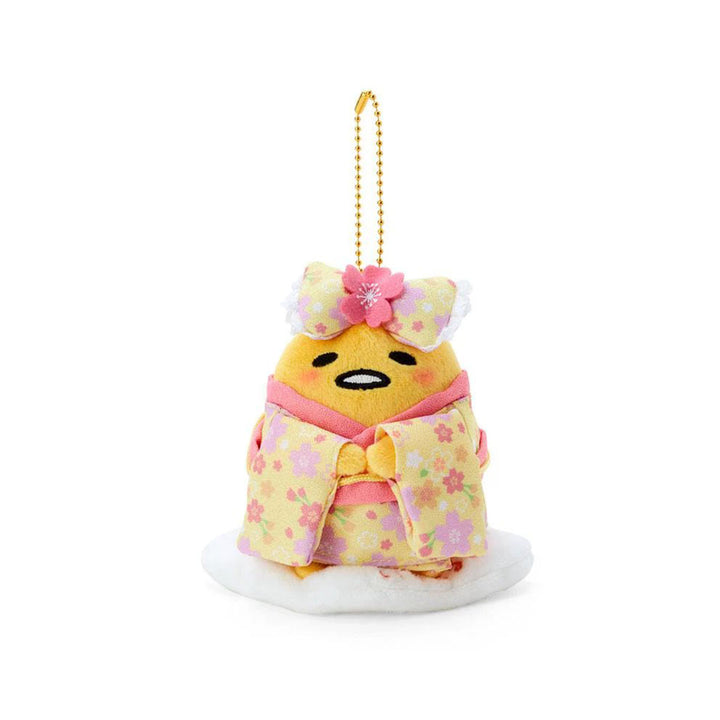 Sanrio Sakura 2025 Mascot Kimono Plush Keychain: Gudetama thumbnail 1