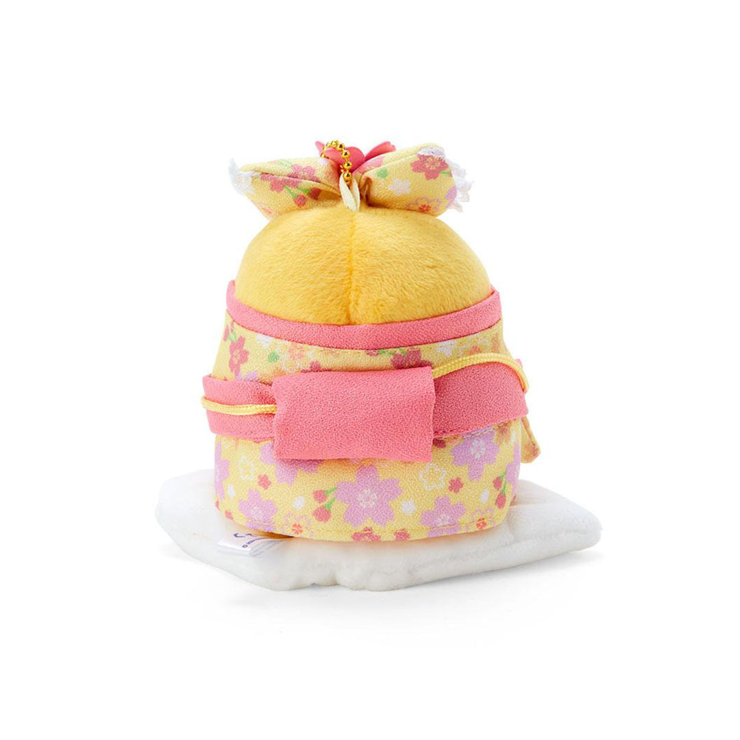 Sanrio Sakura 2025 Mascot Kimono Plush Keychain: Gudetama