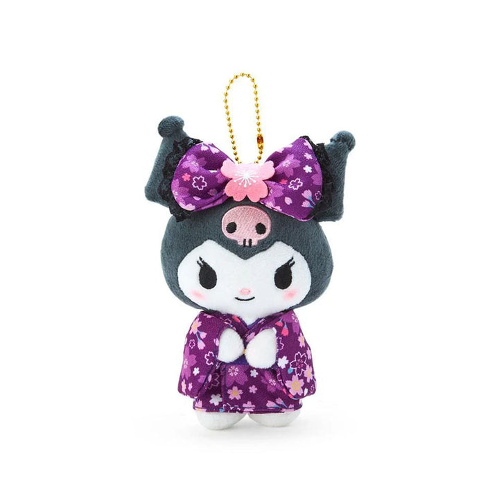 Sanrio Japan Sakura 2025 Mascot Kimono Plush Keychain: Kuromi thumbnail 1