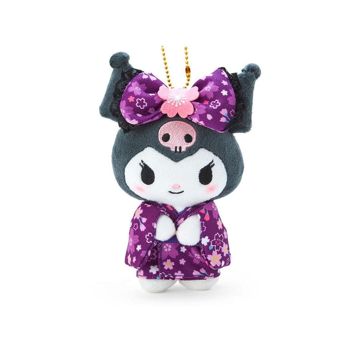 Sanrio Japan Sakura 2025 Mascot Kimono Plush Keychain: Kuromi thumbnail 3