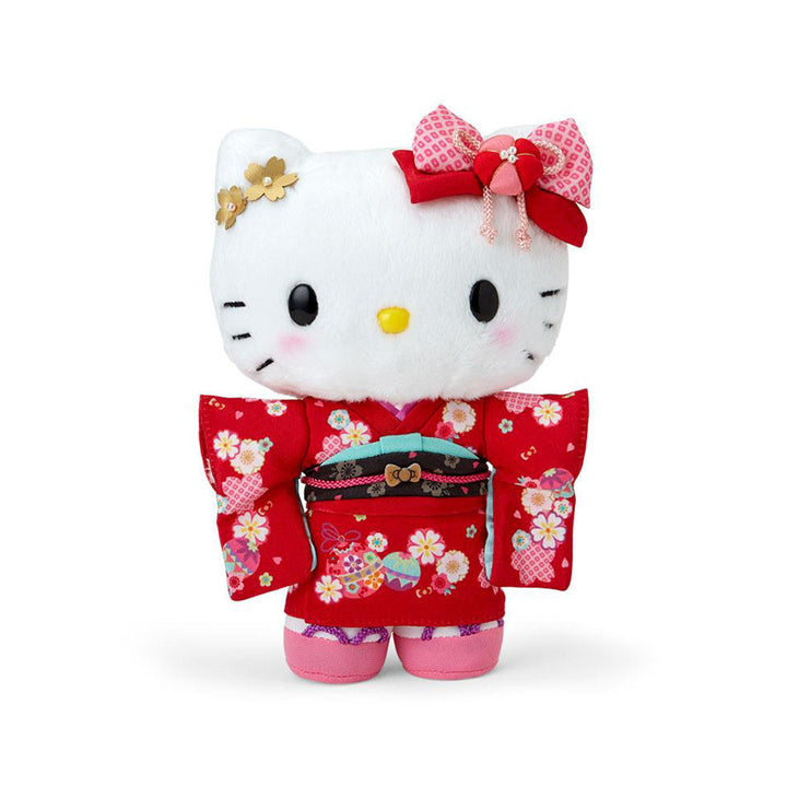 Sanrio Japan Sakura 2025 Mascot Kimono Plush Toy: Hello Kitty thumbnail 1